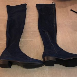Zara knee high suede boots